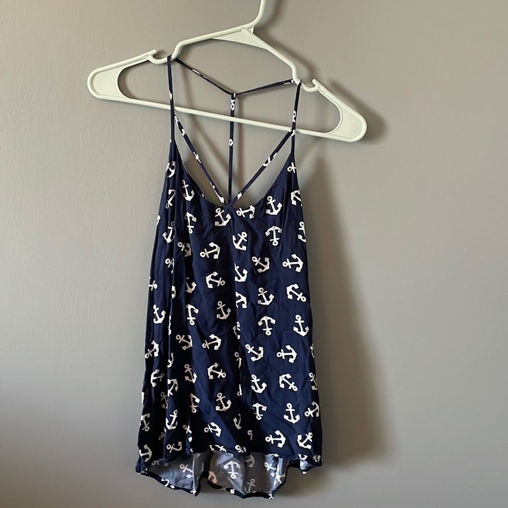 super cute anchor tank top